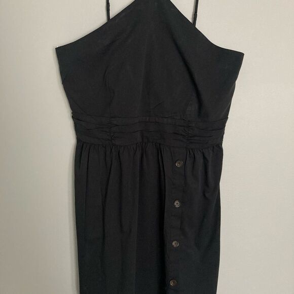 BANANA REPUBLIC Black Halter Dress Size 14 Tall NWT - Picture 5 of 9